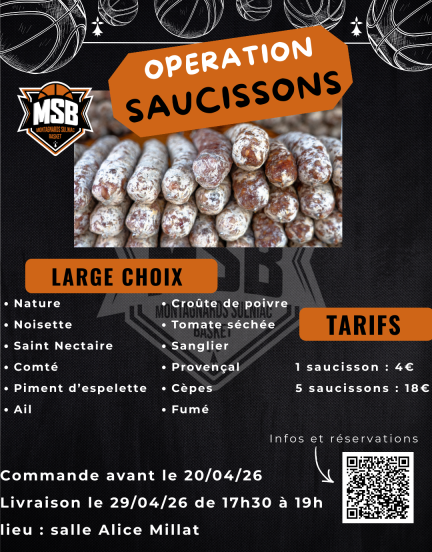 Vente de saucissons !